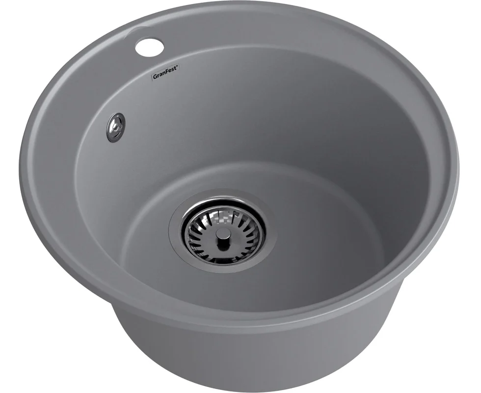 Мойка комп. GRANFEST QUARZ GF-Z 08 D=479 (серый)