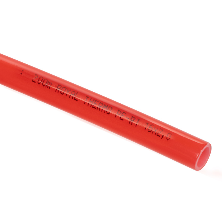 Труба PE-RT красная Дн 16х2,0 Ру16 Т80С (400м) Royal Thermo