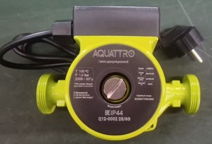 Насос циркуляционный AQUATTRO 25/6G, 1", 180мм, 6м, 3600л/ч 