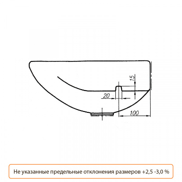 Умывальник уголовой "Факел" 43 1/отв т/к Лобня