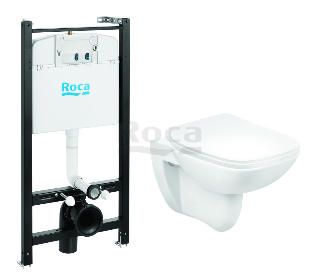 Система инсталяции DEBBA +унитаз+кнопка+DPSC сид. Roca 
