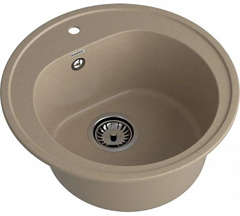 Мойка комп. GRANFEST Rondo GF-R510 (508х505) Песочный 302
