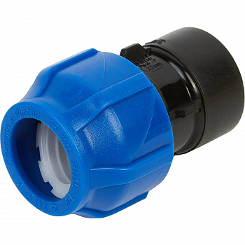 Муфта черная компрессионная Дн20х3/4" ВР ру16